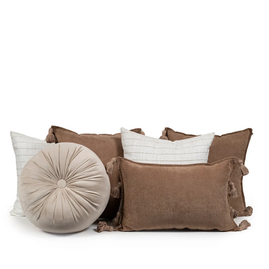 Set 6 Cojines Decorativos A&A Café — Calidez Terrosa Natural · Interior