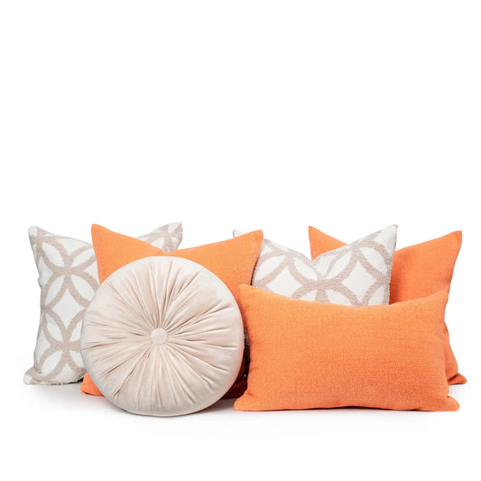 Set 6 Cojines Decorativos A&A Coral — Calidez Sofisticada · Interior