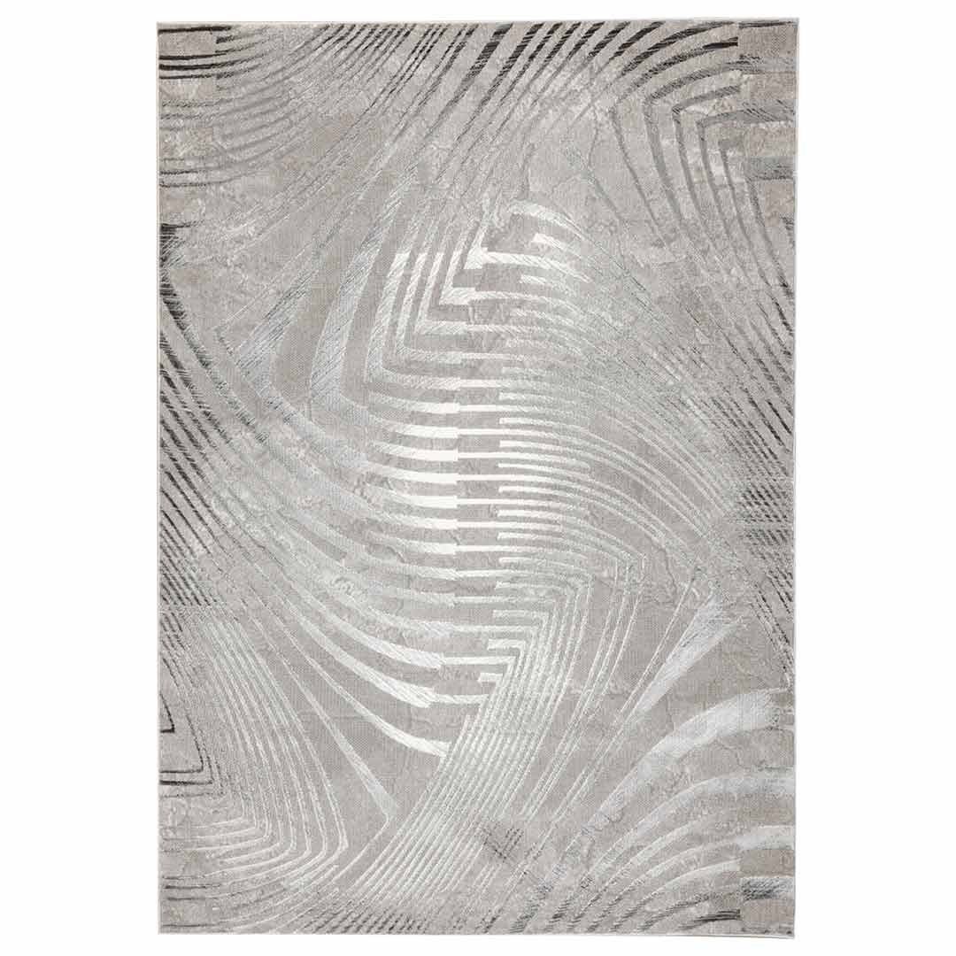 Tapete Decorativo Dalia T2330 Gris / Crema – Abstracto · Interior