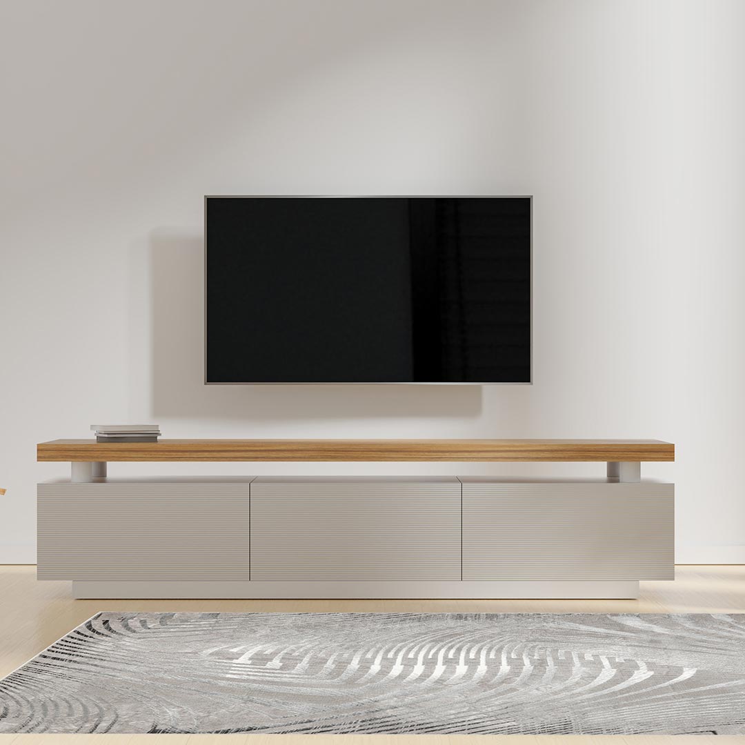 Tapete Decorativo Dalia T2330 Gris / Crema – Abstracto · Interior