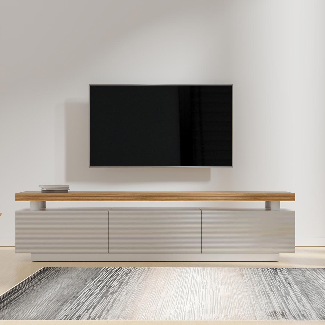 Tapete Decorativo Dalia T2331 Gris / Crema – Abstracto · Interior