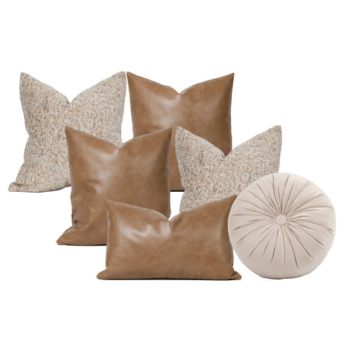Set 6 Cojines Decorativos A&A Desierto — Calidez Neutra Contemporánea · Interior