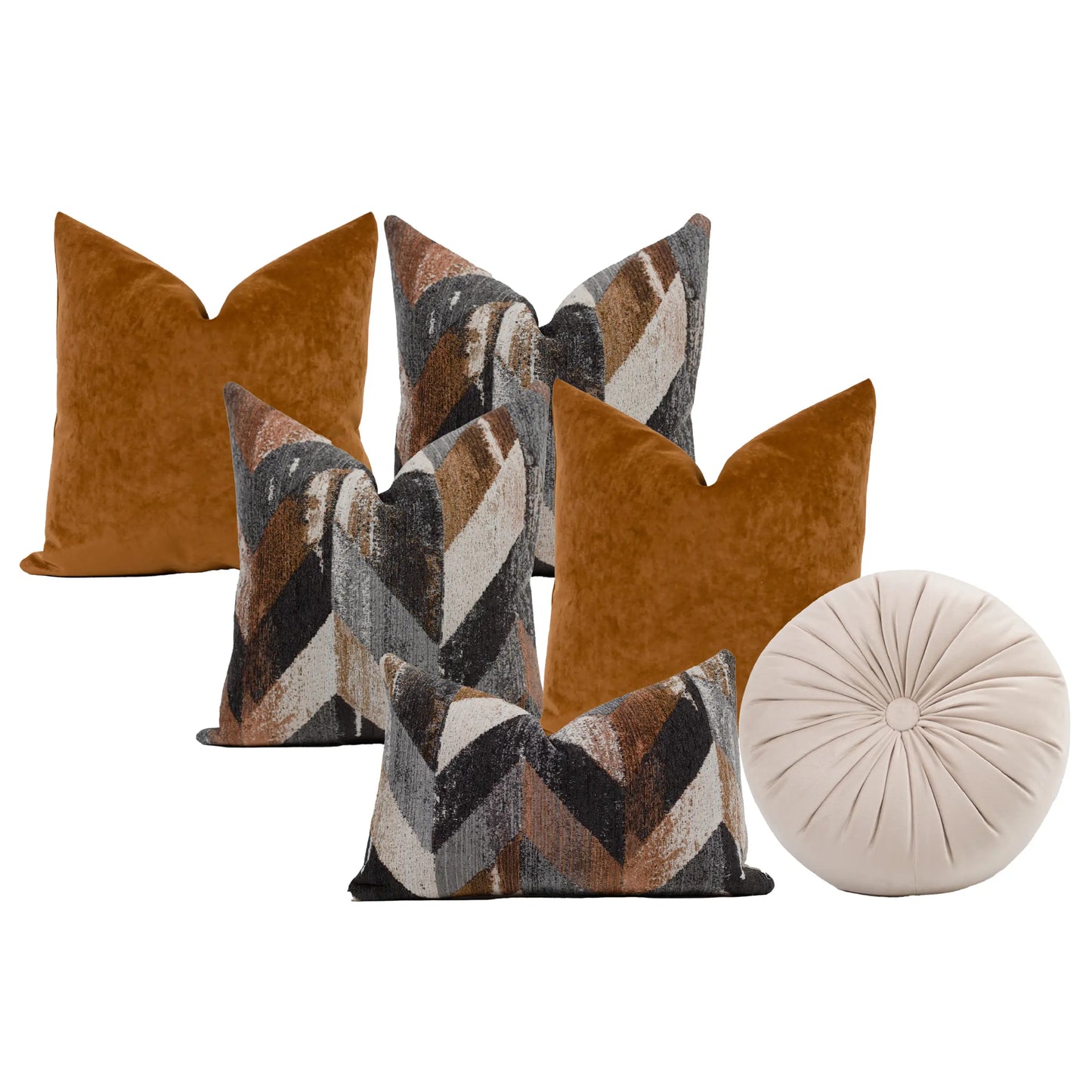 Set 6 Cojines Decorativos A&A Desierto — Calidez Neutra Contemporánea · Interior