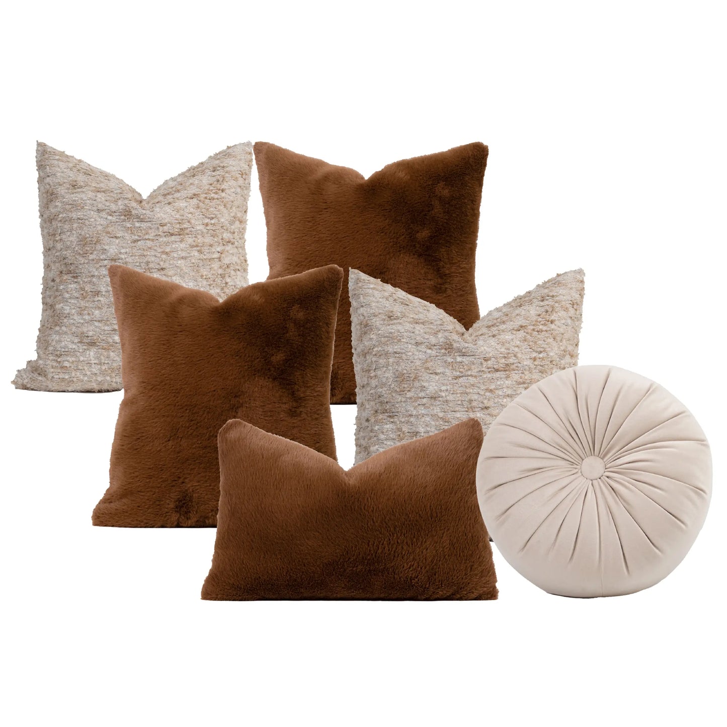 Set 6 Cojines Decorativos A&A Desierto — Calidez Terrosa Contemporánea · Interior