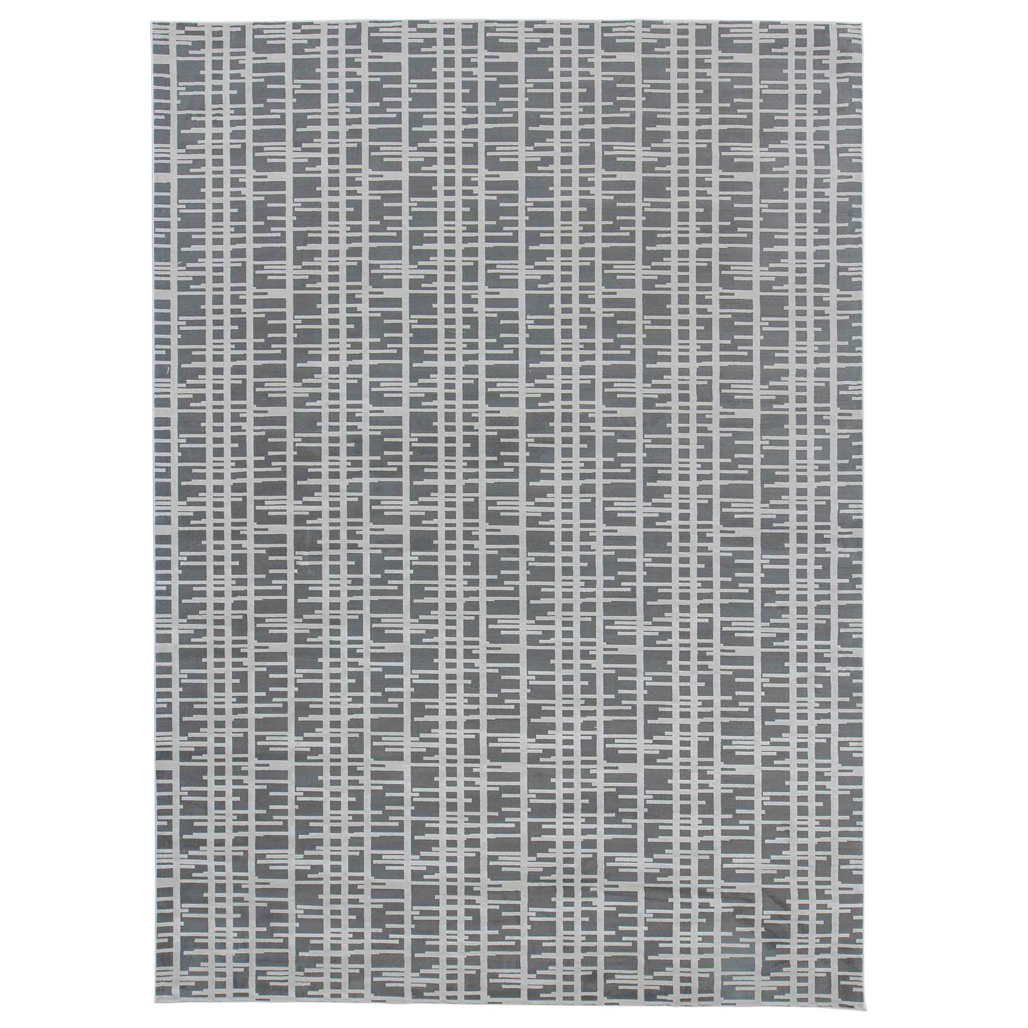 Tapete Decorativo Eren 1043C Gris / Taupe – Geométrico · Interior
