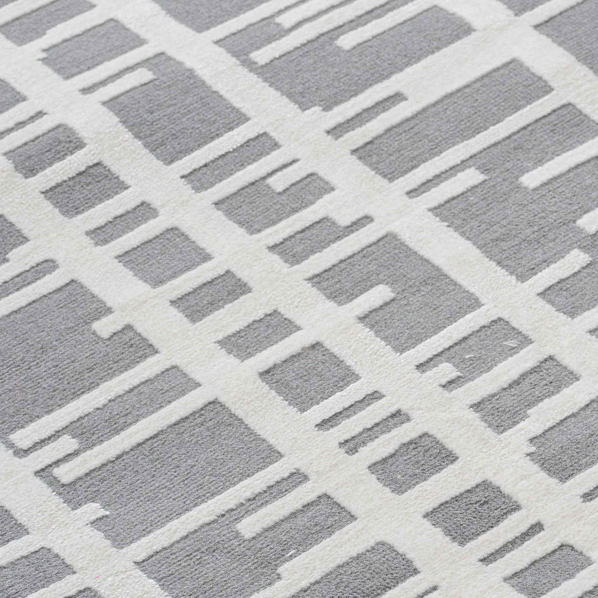 Tapete Decorativo Eren 1043C Gris / Taupe – Geométrico · Interior