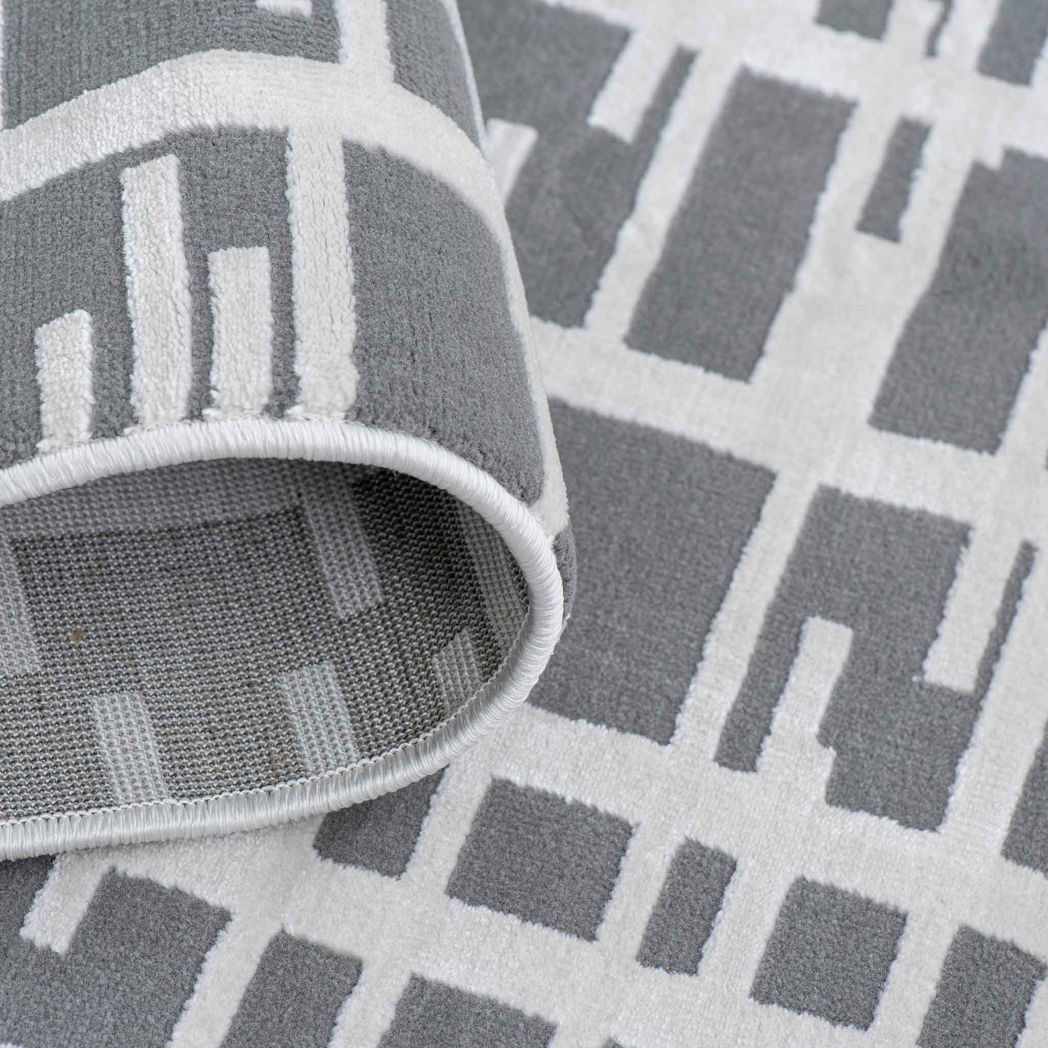 Tapete Decorativo Eren 1043C Gris / Taupe – Geométrico · Interior