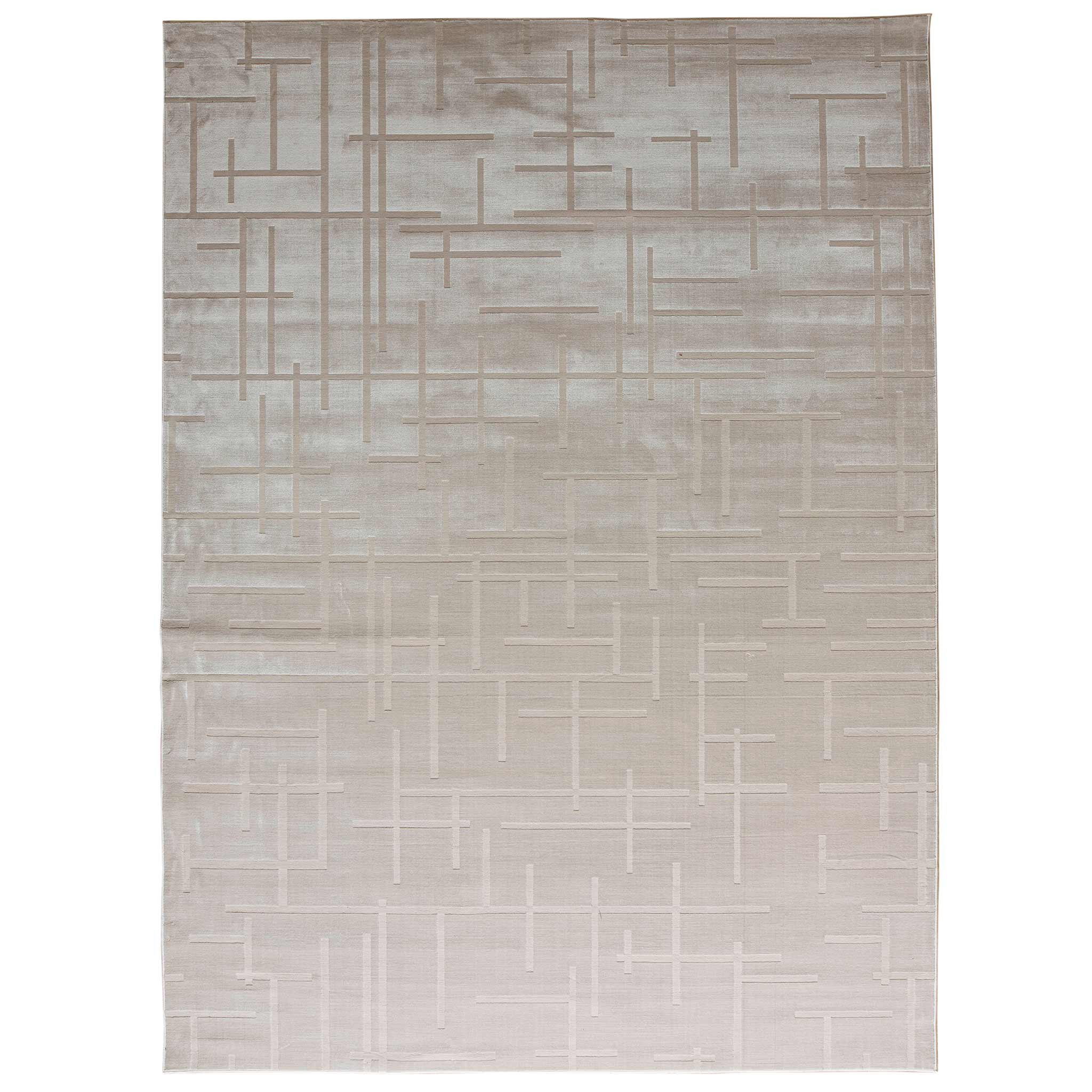 Tapete Decorativo Eren 1045C Beige Claro – Geométrico · Interior