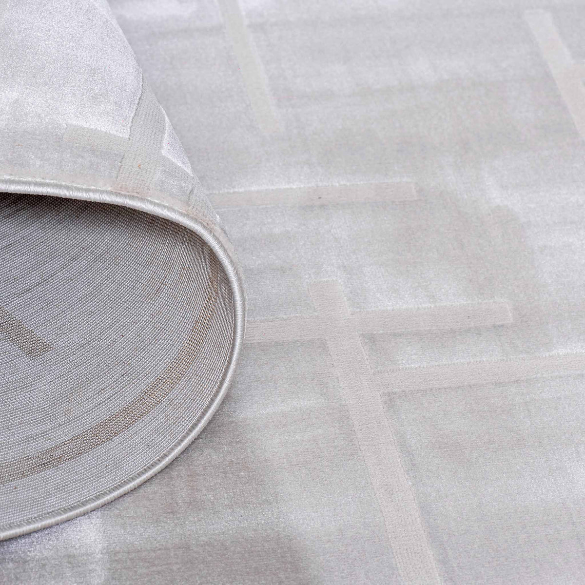 Tapete Decorativo Eren 1045C Beige Claro – Geométrico · Interior