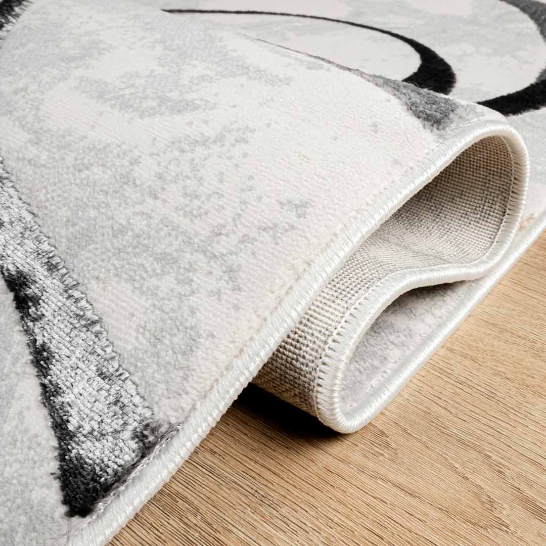 Tapete Decorativo Fatima T2322 Gris / Crema – Abstracto · Interior