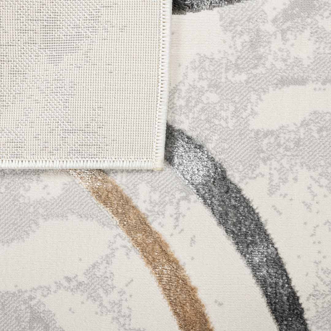 Tapete Decorativo Fatima T2322 Gris / Crema – Abstracto · Interior