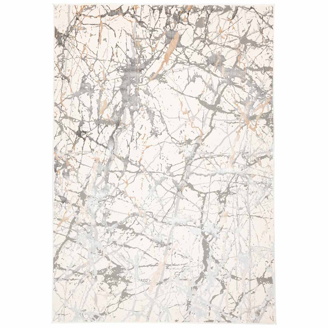 Tapete Decorativo Fatima T2323 Gris / Crema – Abstracto · Interior