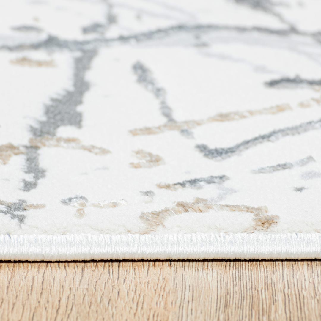 Tapete Decorativo Fatima T2323 Gris / Crema – Abstracto · Interior