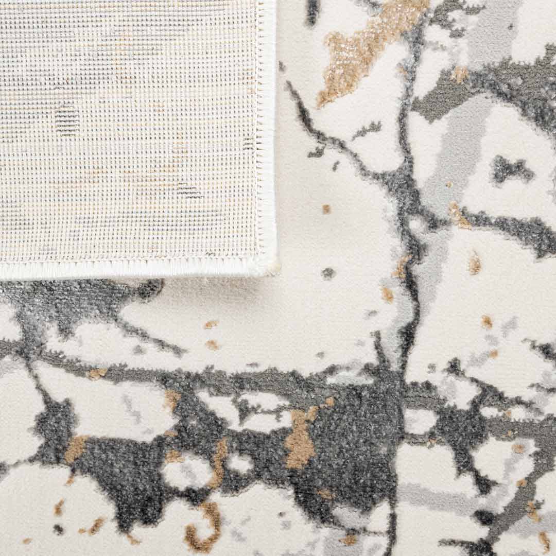 Tapete Decorativo Fatima T2323 Gris / Crema – Abstracto · Interior