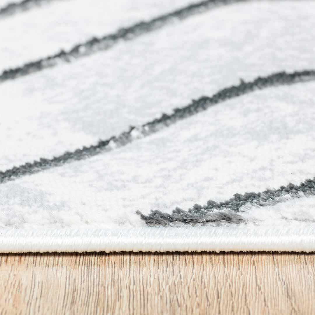 Tapete Decorativo Fatima T2326 Gris / Crema – Geométrico · Interior