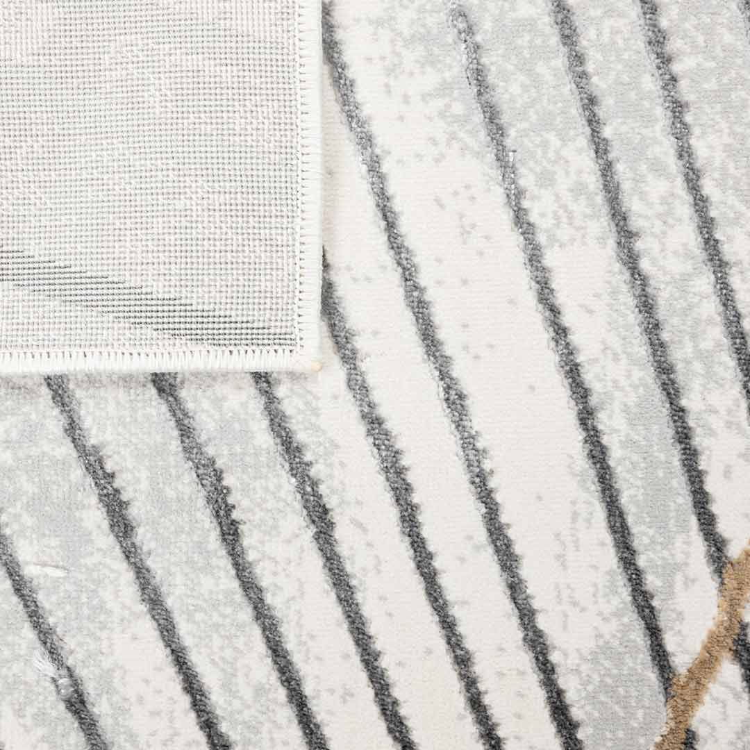 Tapete Decorativo Fatima T2326 Gris / Crema – Geométrico · Interior