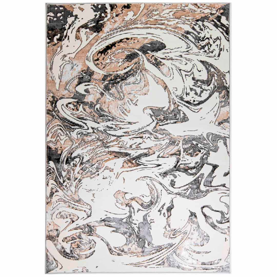 Tapete Decorativo Fatima T2336 Gris / Crema – Abstracto · Interior