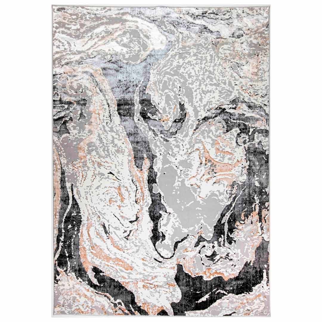 Tapete Decorativo Fatima T2338 Gris / Crema – Abstracto · Interior