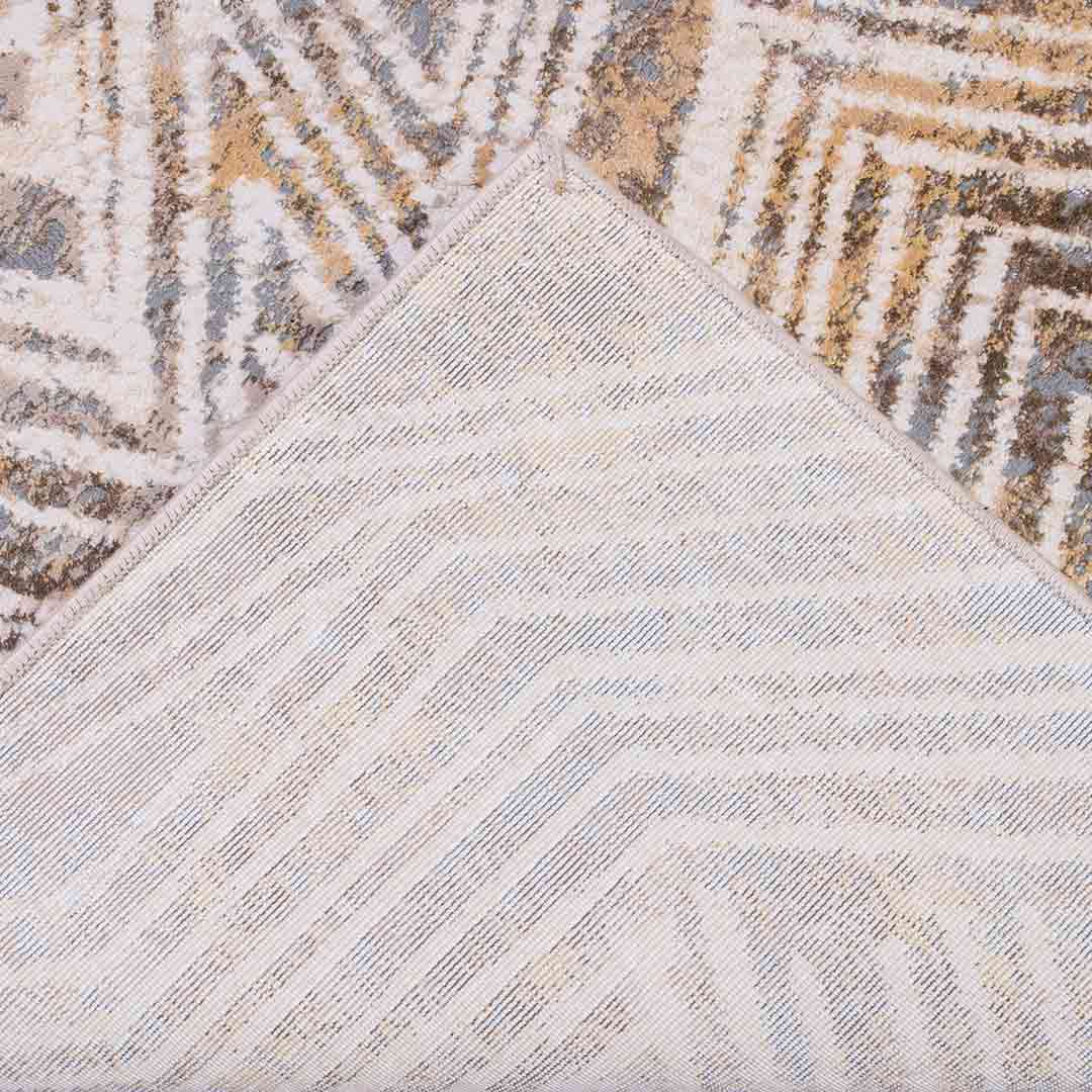 Tapete Decorativo Filiz 1029C Gris / Crema – Geométrico · Interior
