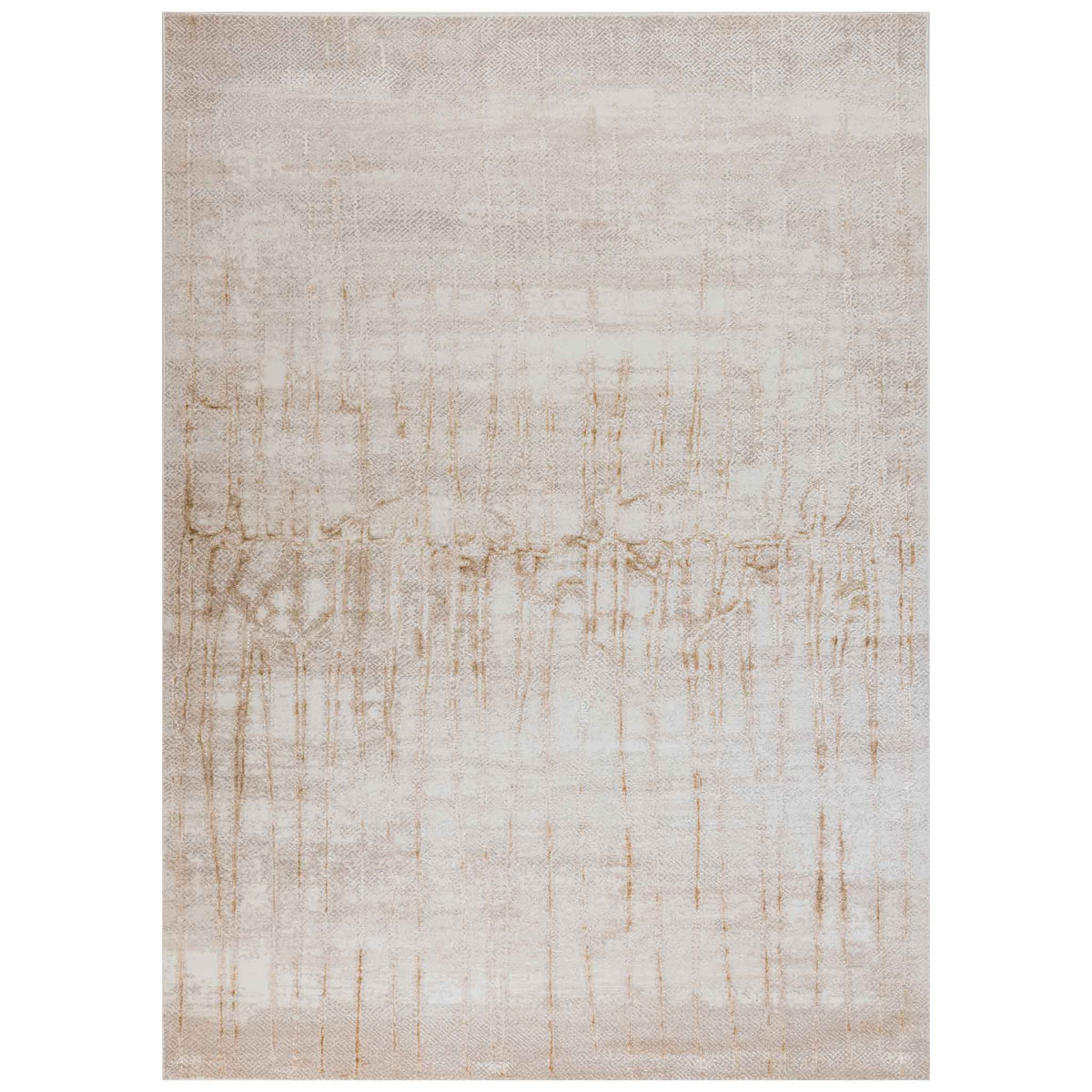 Tapete Decorativo Fiora T2375 Gris / Oro – Abstracto · Interior
