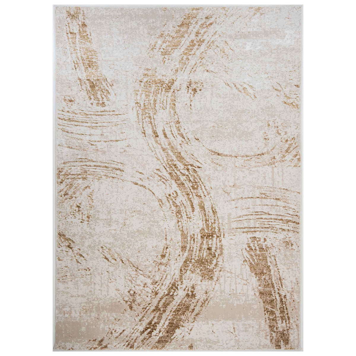 Tapete Decorativo Fiora T2378 Gris / Oro – Abstracto · Interior