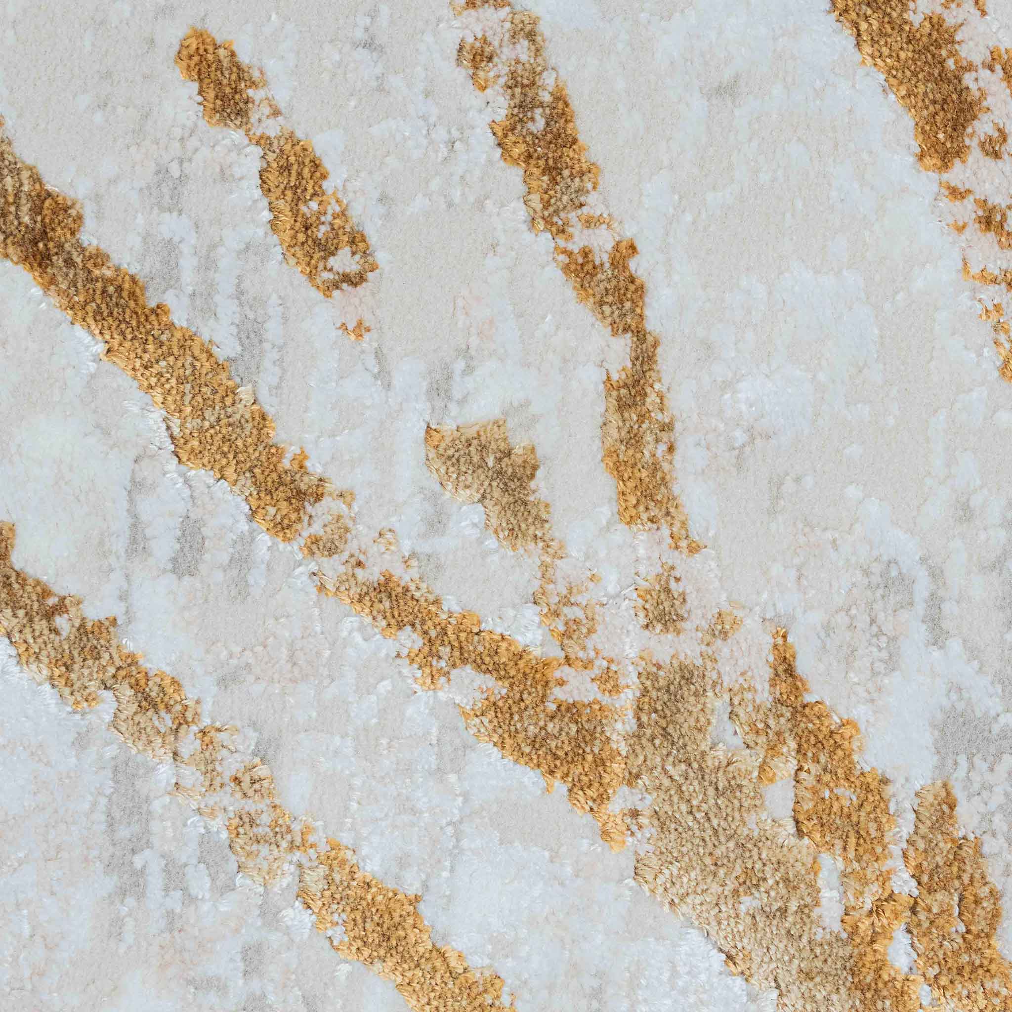 Tapete Decorativo Fiora T2380 Gris / Oro – Abstracto · Interior