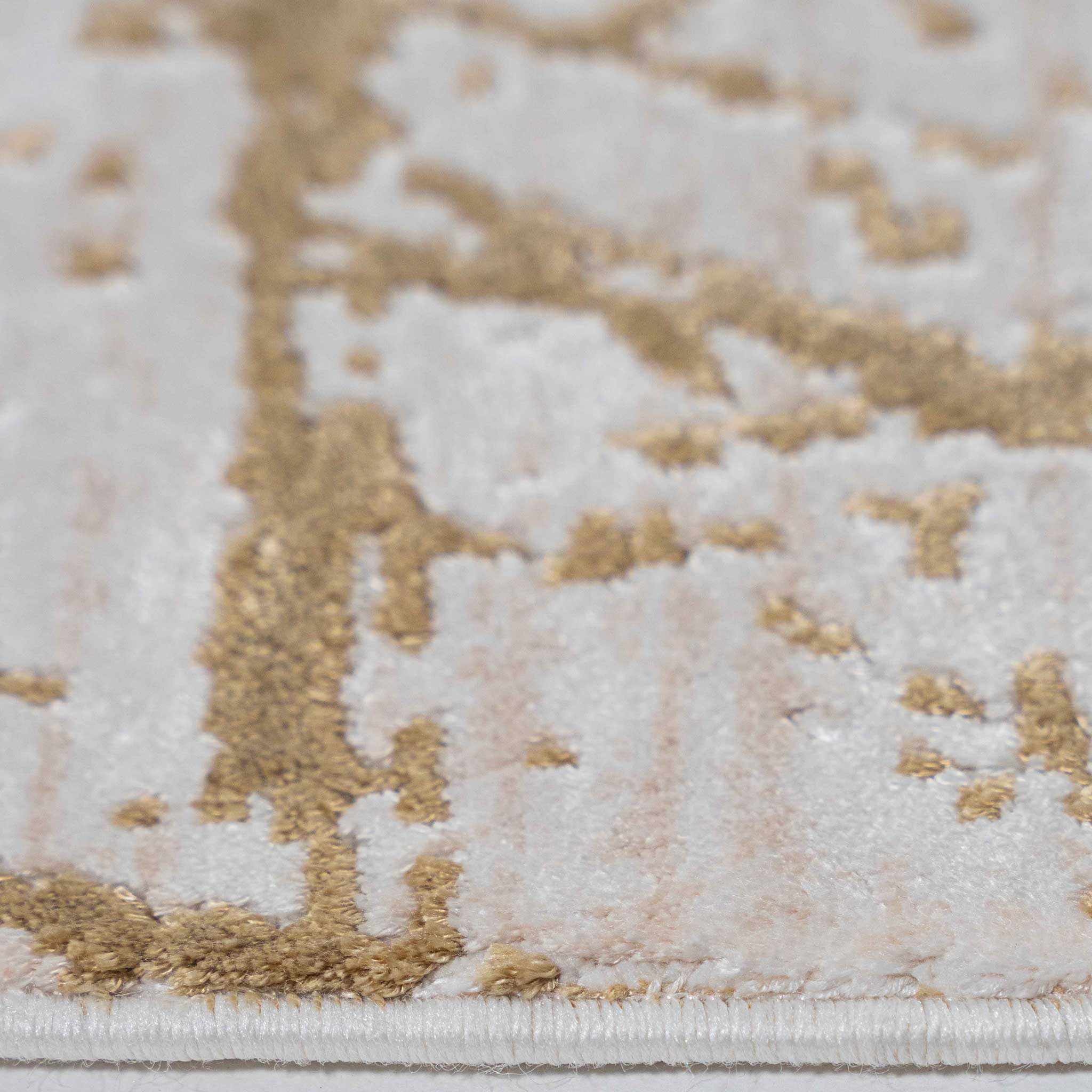 Tapete Decorativo Fiora T2381 Gris / Oro – Abstracto · Interior