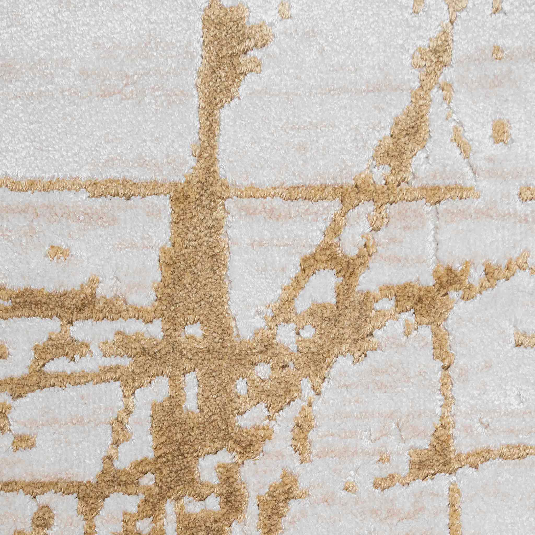 Tapete Decorativo Fiora T2381 Gris / Oro – Abstracto · Interior