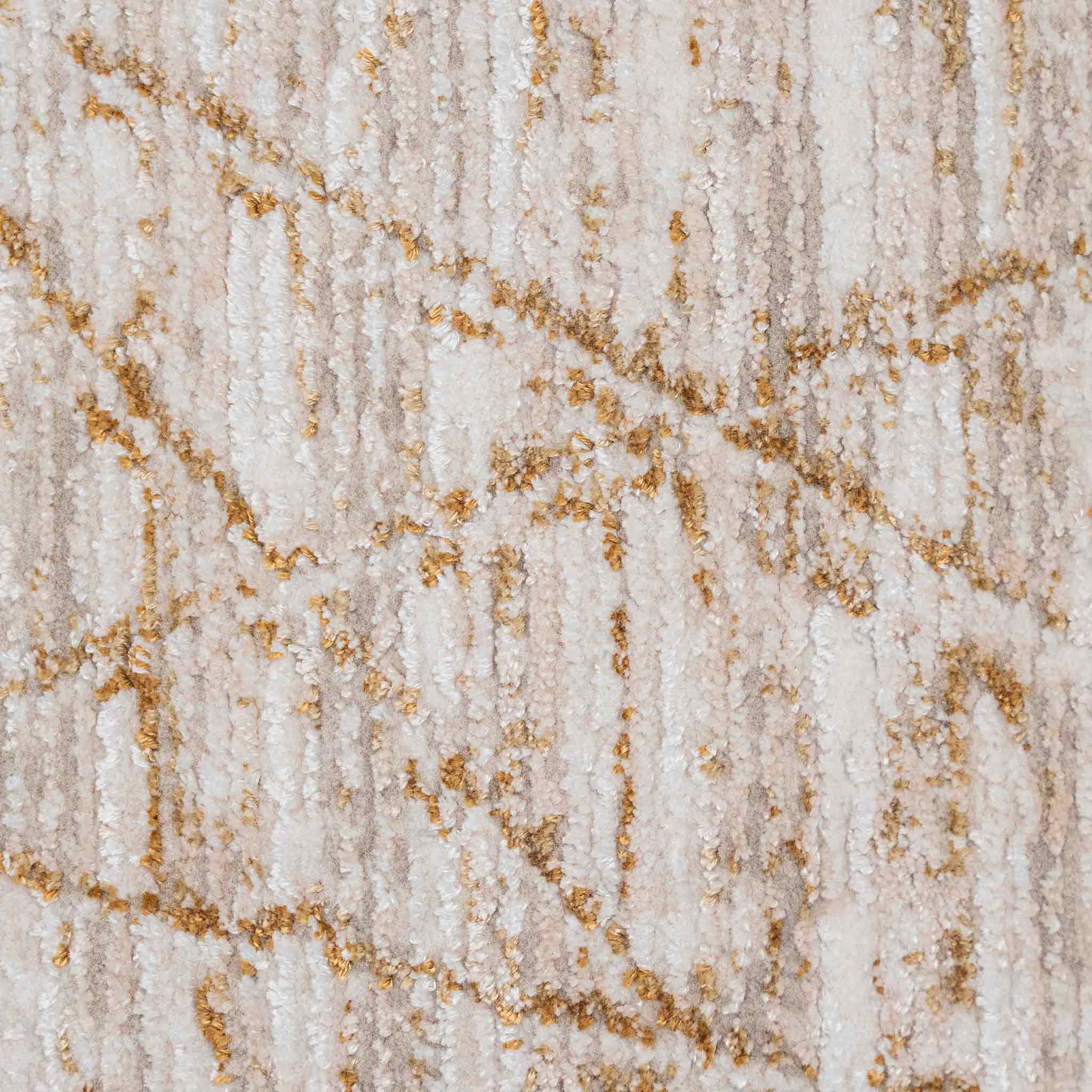 Tapete Decorativo Fiora T2382 Gris / Oro – Geométrico · Interior