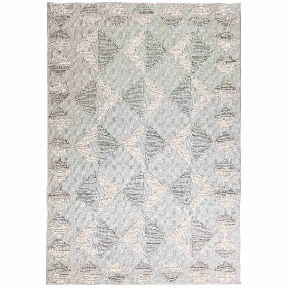 Tapete Decorativo Forza T2367 Crema / Gris – Geométrico · Exterior