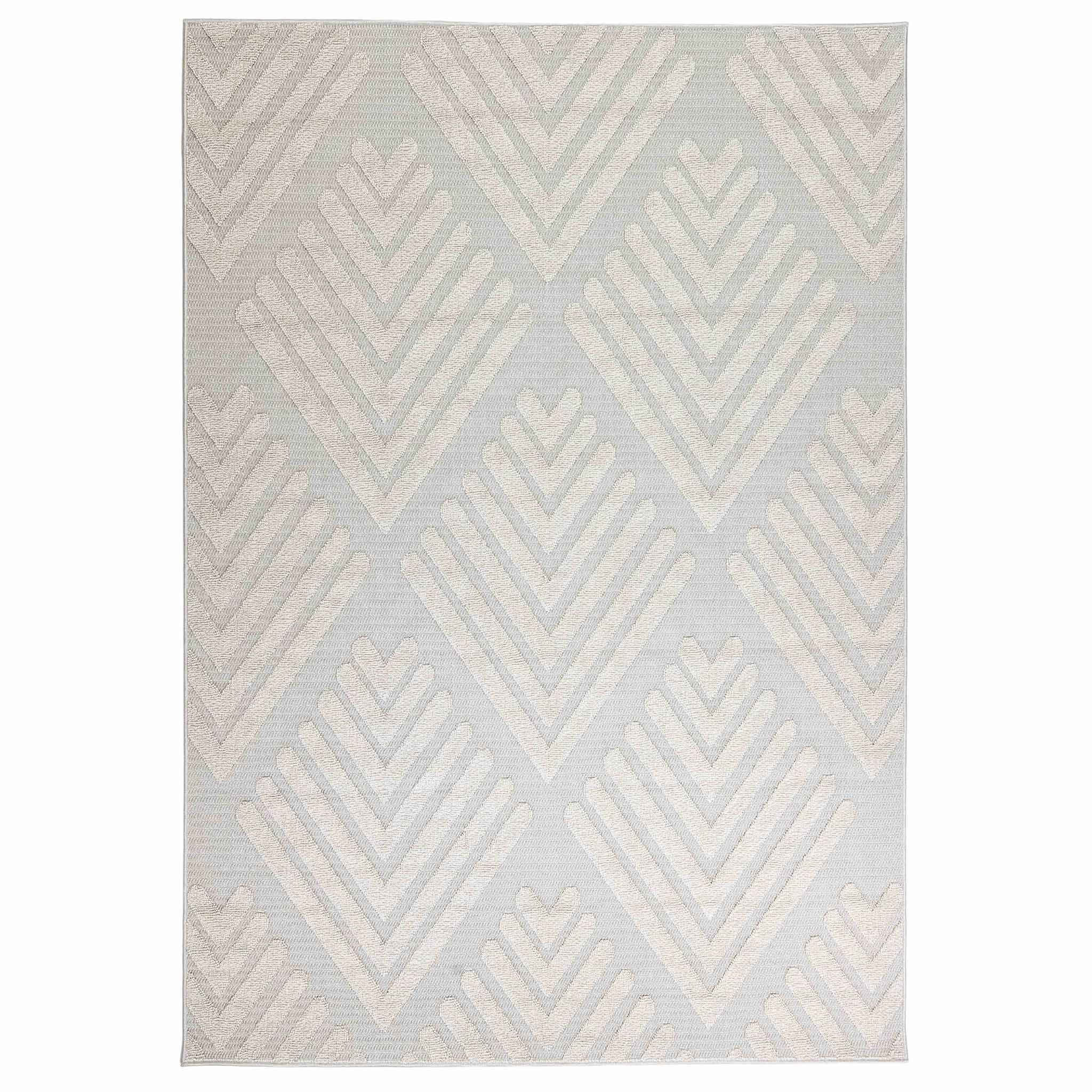 Tapete Decorativo Forza T2372 Crema / Gris – Geométrico · Exterior
