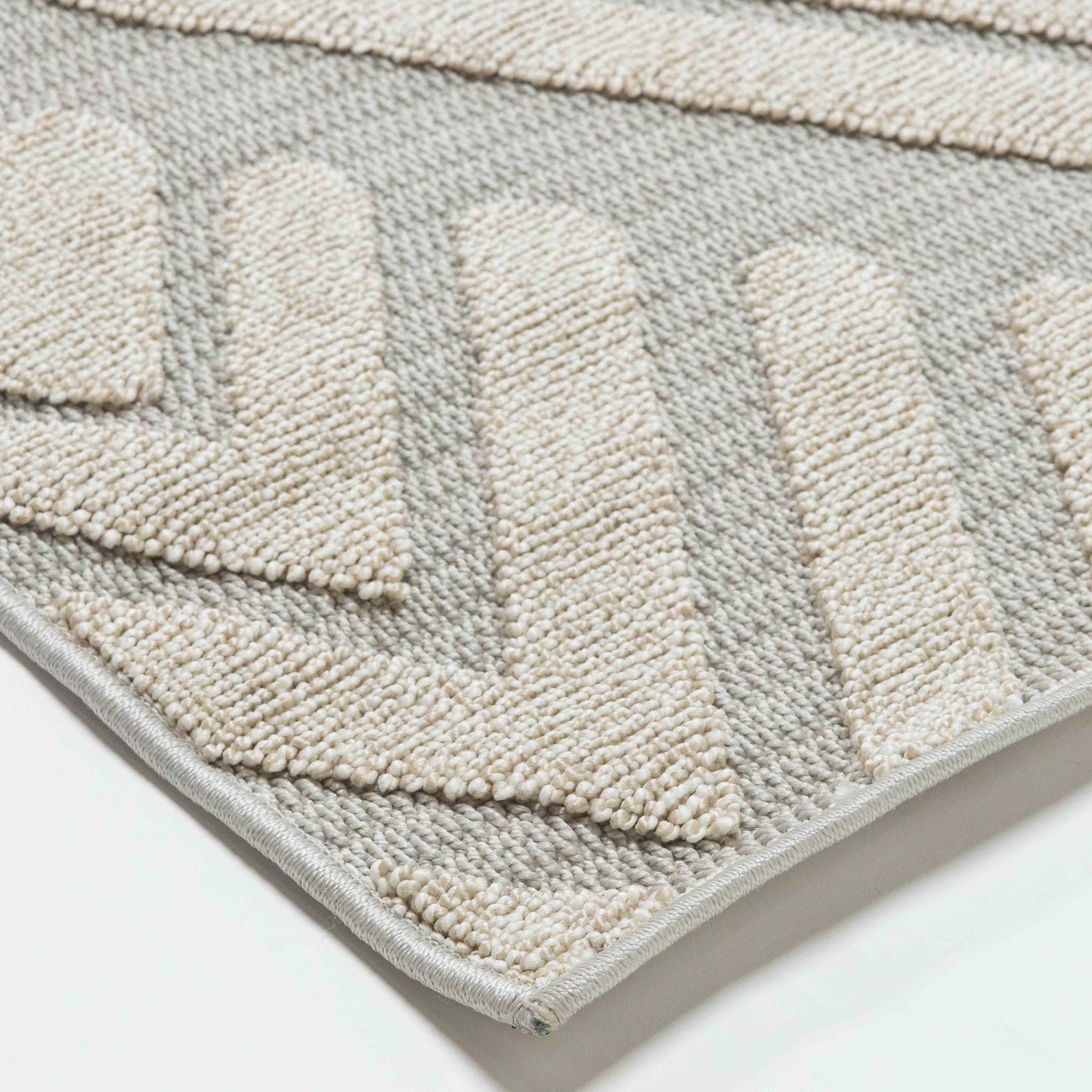 Tapete Decorativo Forza T2372 Crema / Gris – Geométrico · Exterior