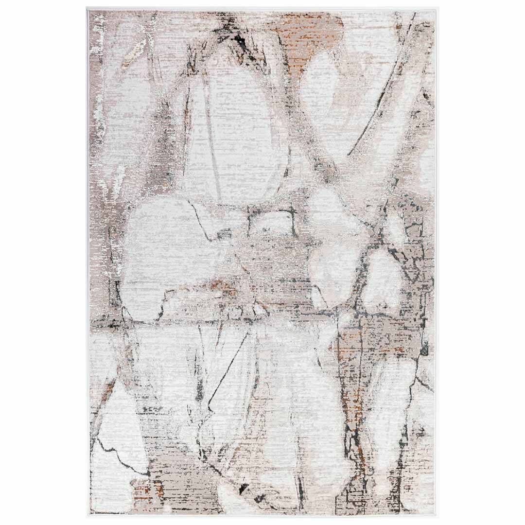 Tapete Decorativo Gamze T2354 Gris / Crema – Abstracto · Interior