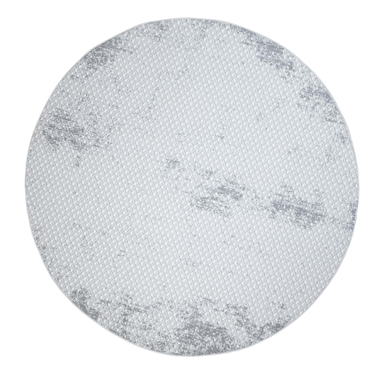 Tapete Redondo Giada R1019 Crema / Gris – Abstracto · Interior