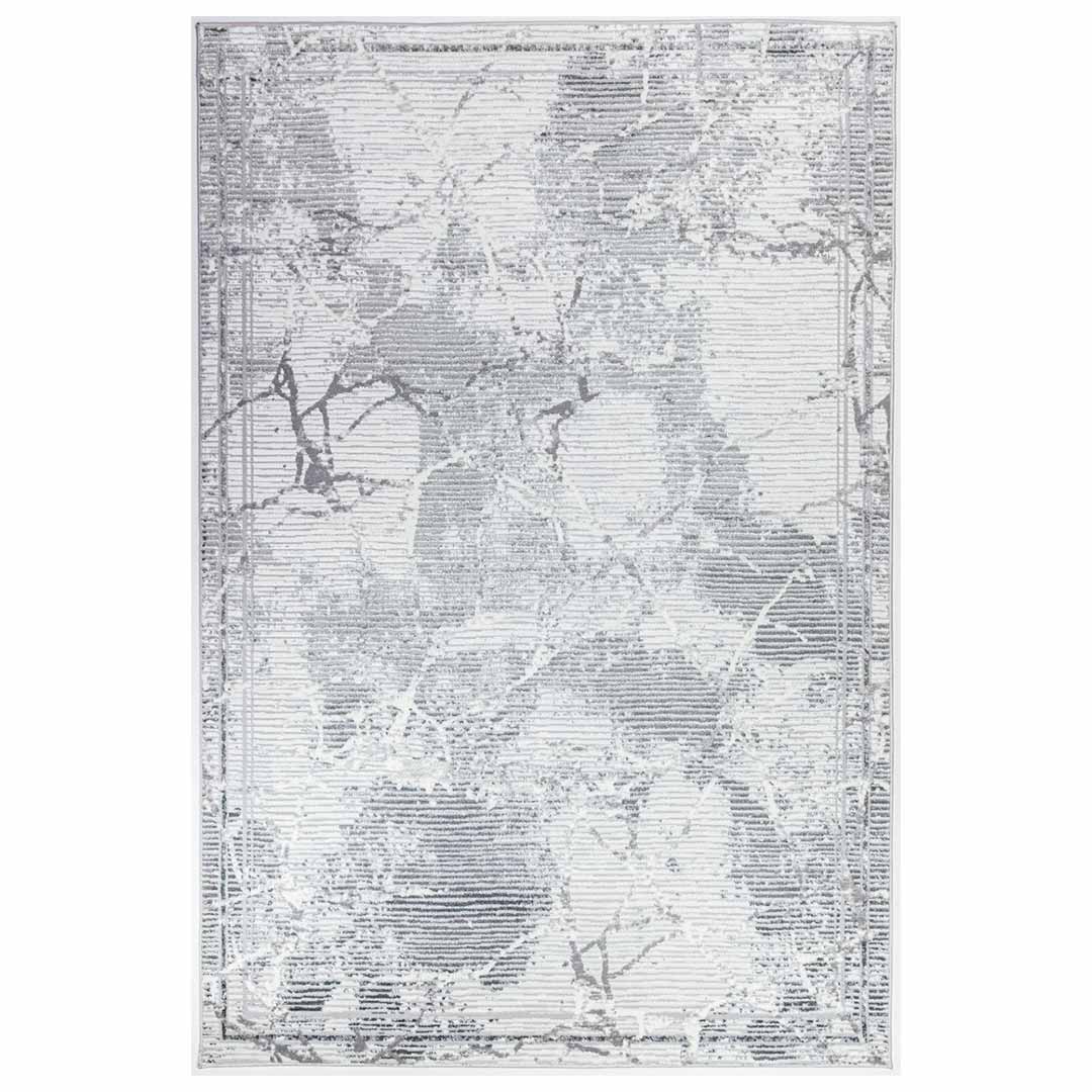 Tapete Decorativo Greta T4058 Gris / Plata – Abstracto · Interior