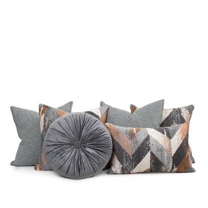 Set 6 Cojines Decorativos A&A Gris — Serenidad Contemporánea · Interior