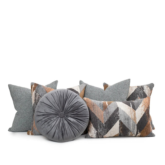 Set 6 Cojines Decorativos A&A Gris — Serenidad Contemporánea · Interior