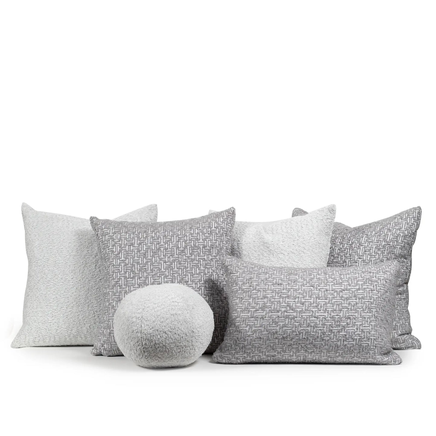 Set 6 Cojines Decorativos A&A Gris — Serenidad Aterciopelada · Interior