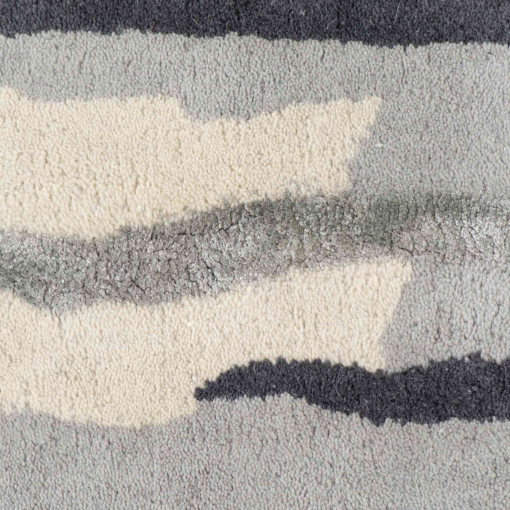 Tapete Decorativo Hana 121N Azul / Gris – Abstracto · Interior