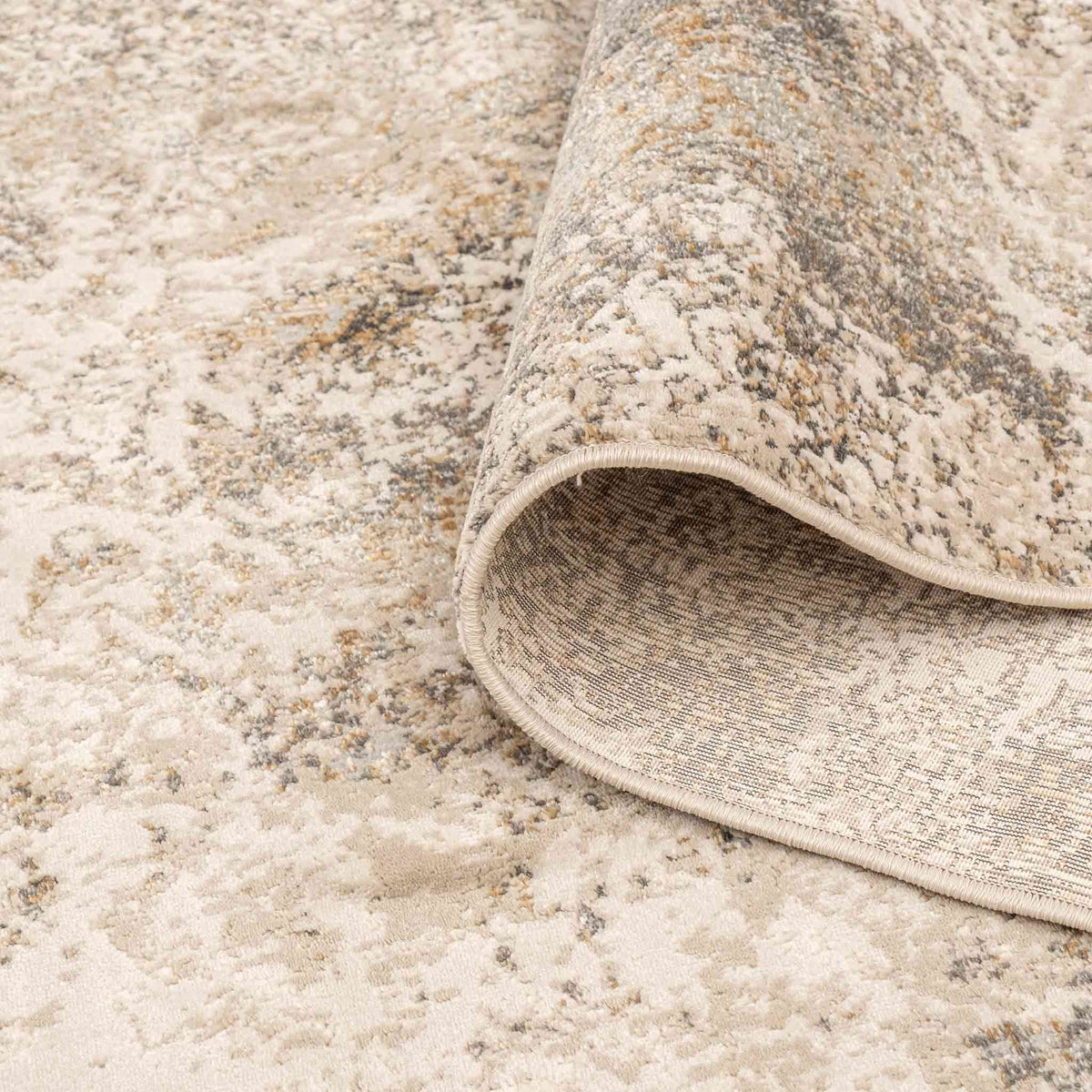 Tapete Decorativo Hatay 1062C Gris / Olivo – Abstracto · Interior