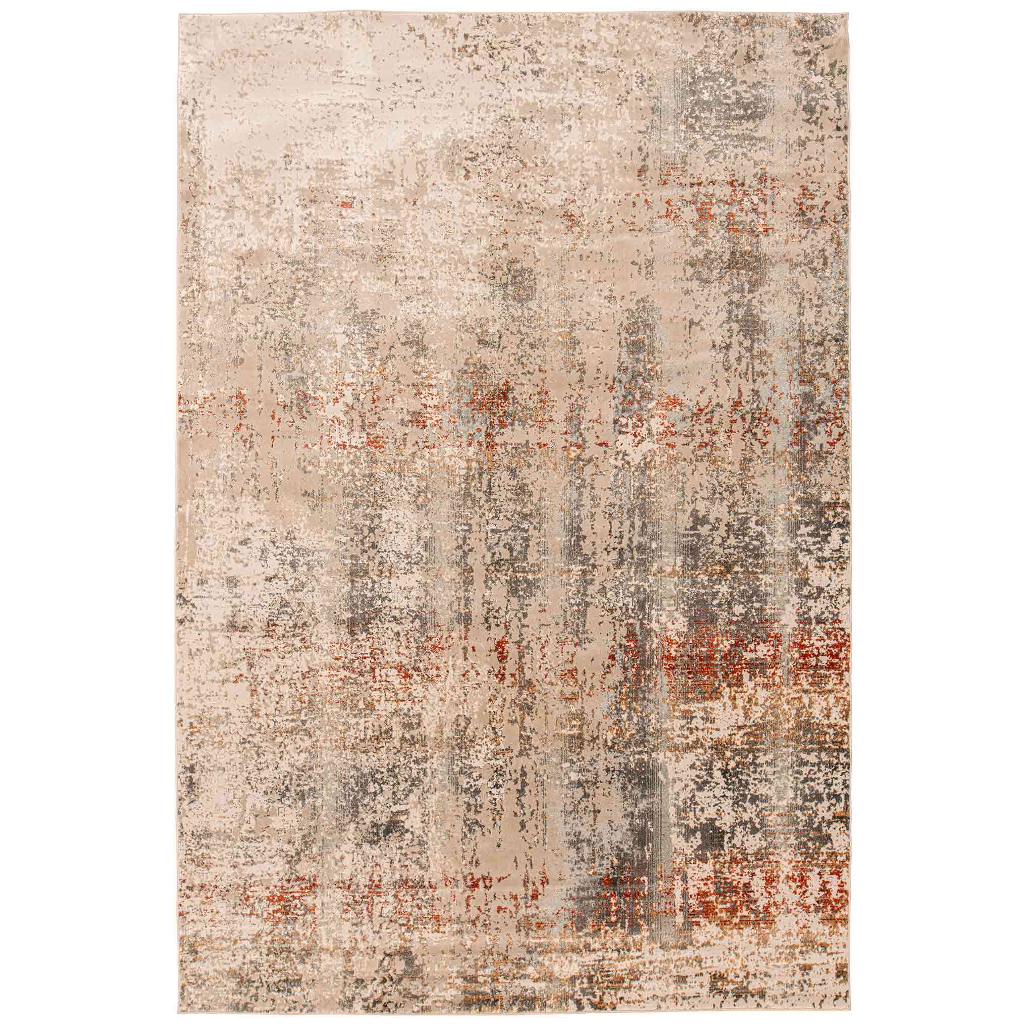 Tapete Decorativo Hatay 1063C Gris / Ocre – Abstracto · Interior