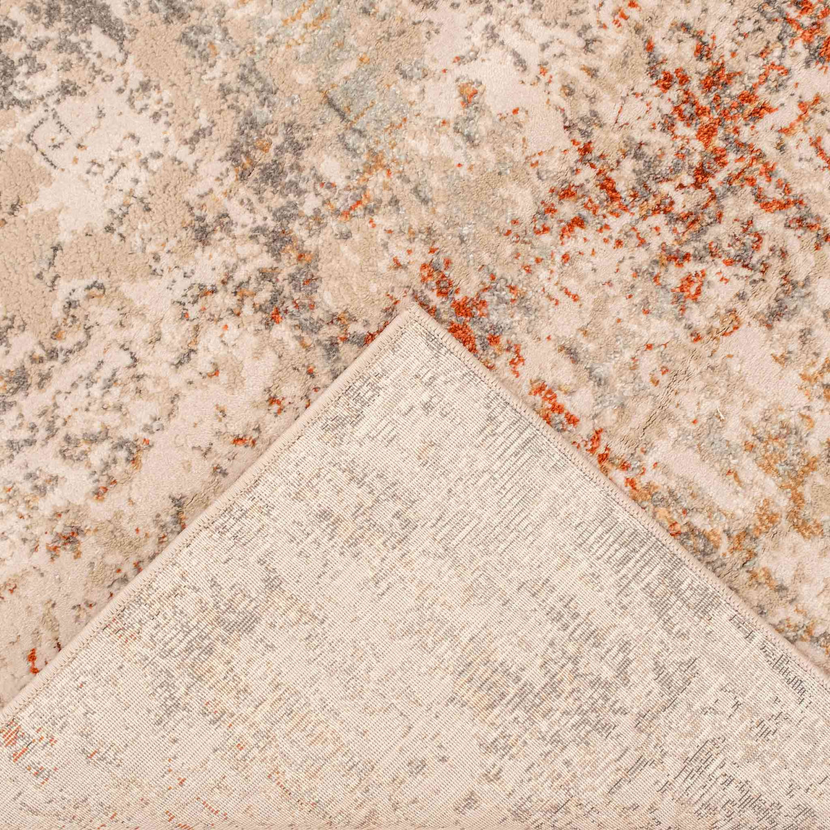 Tapete Decorativo Hatay 1063C Gris / Ocre – Abstracto · Interior