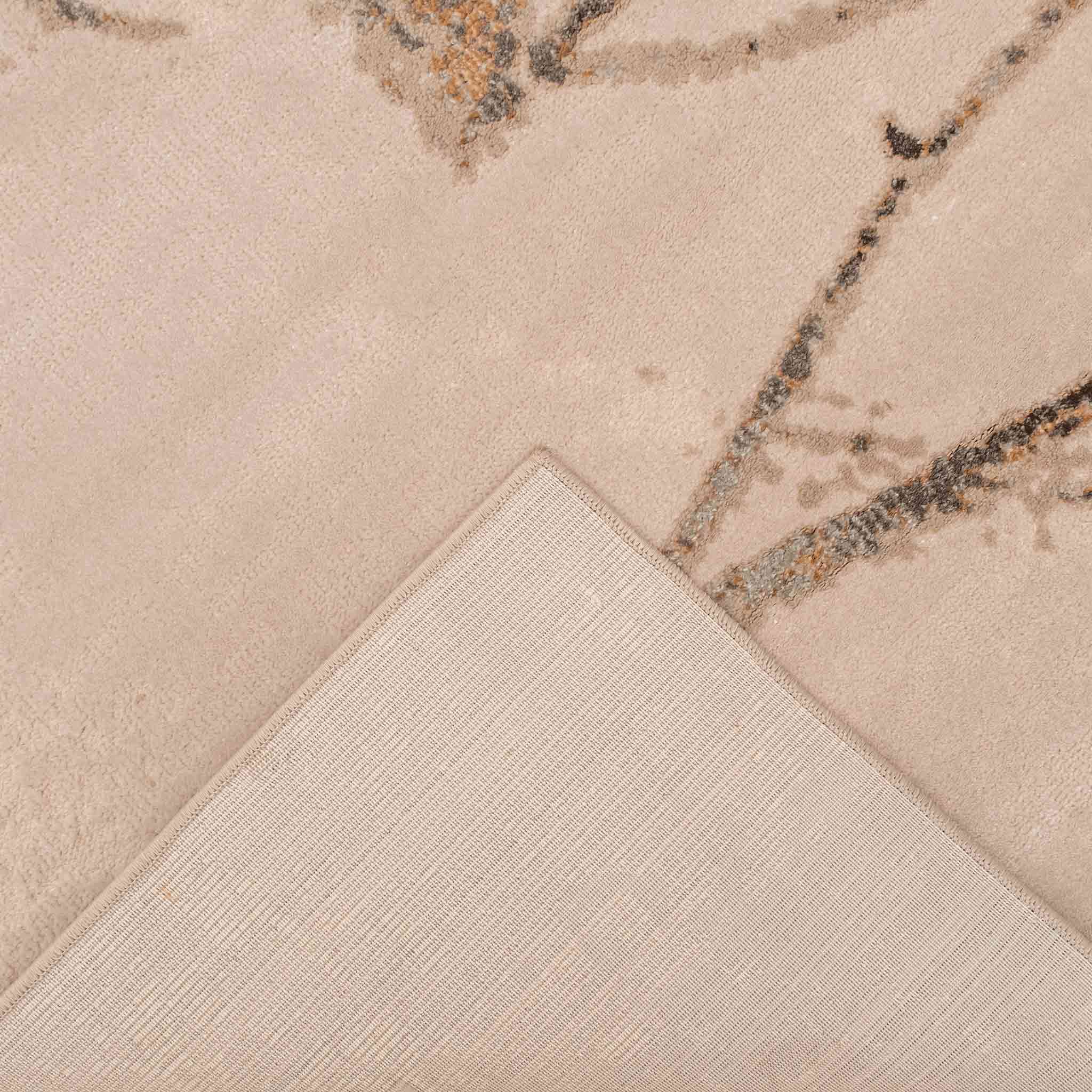 Tapete Decorativo Hatay 1065C Gris / Cobrizo – Abstracto · Interior
