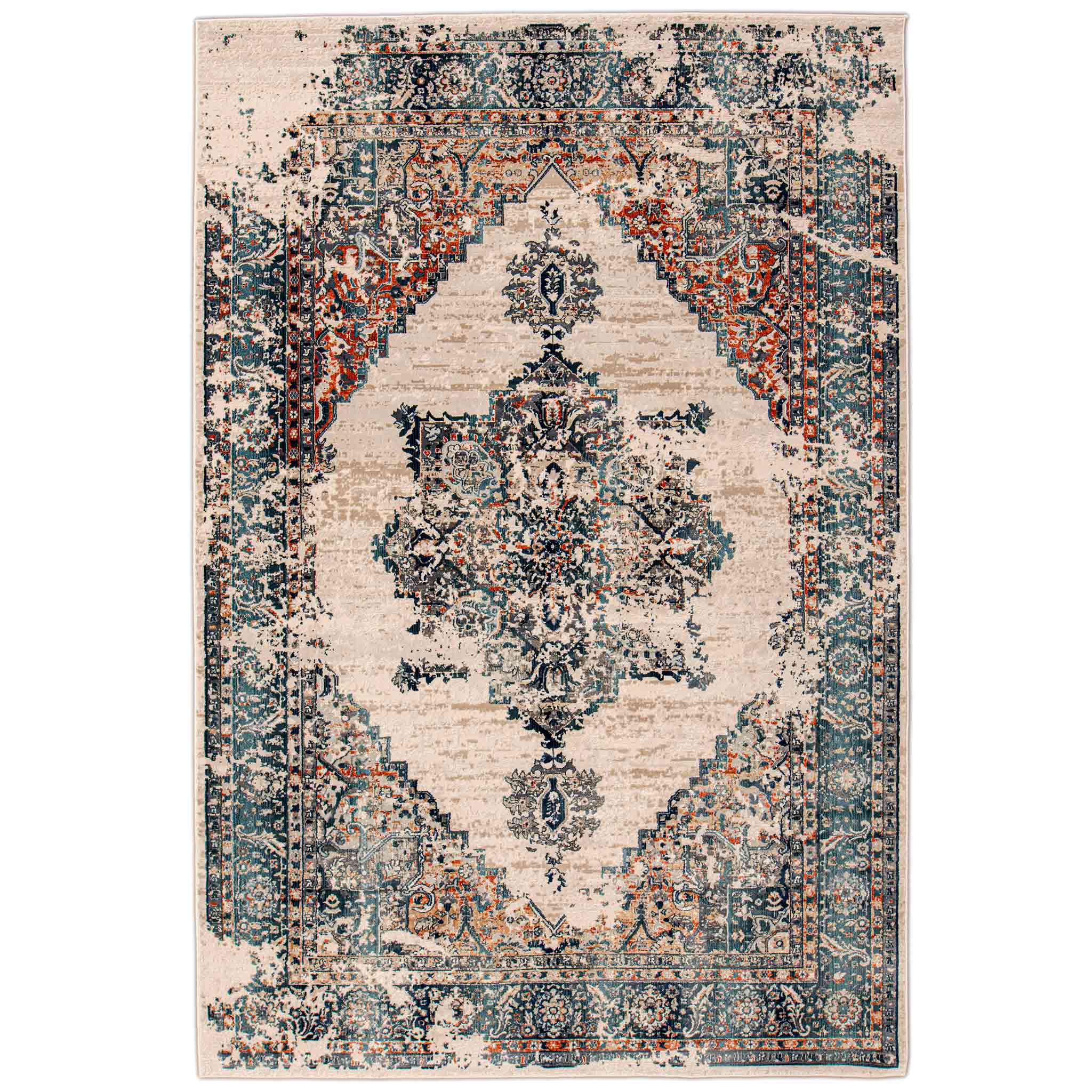 Tapete Decorativo Hatay 1066C Azul / Multi – Clásico · Interior