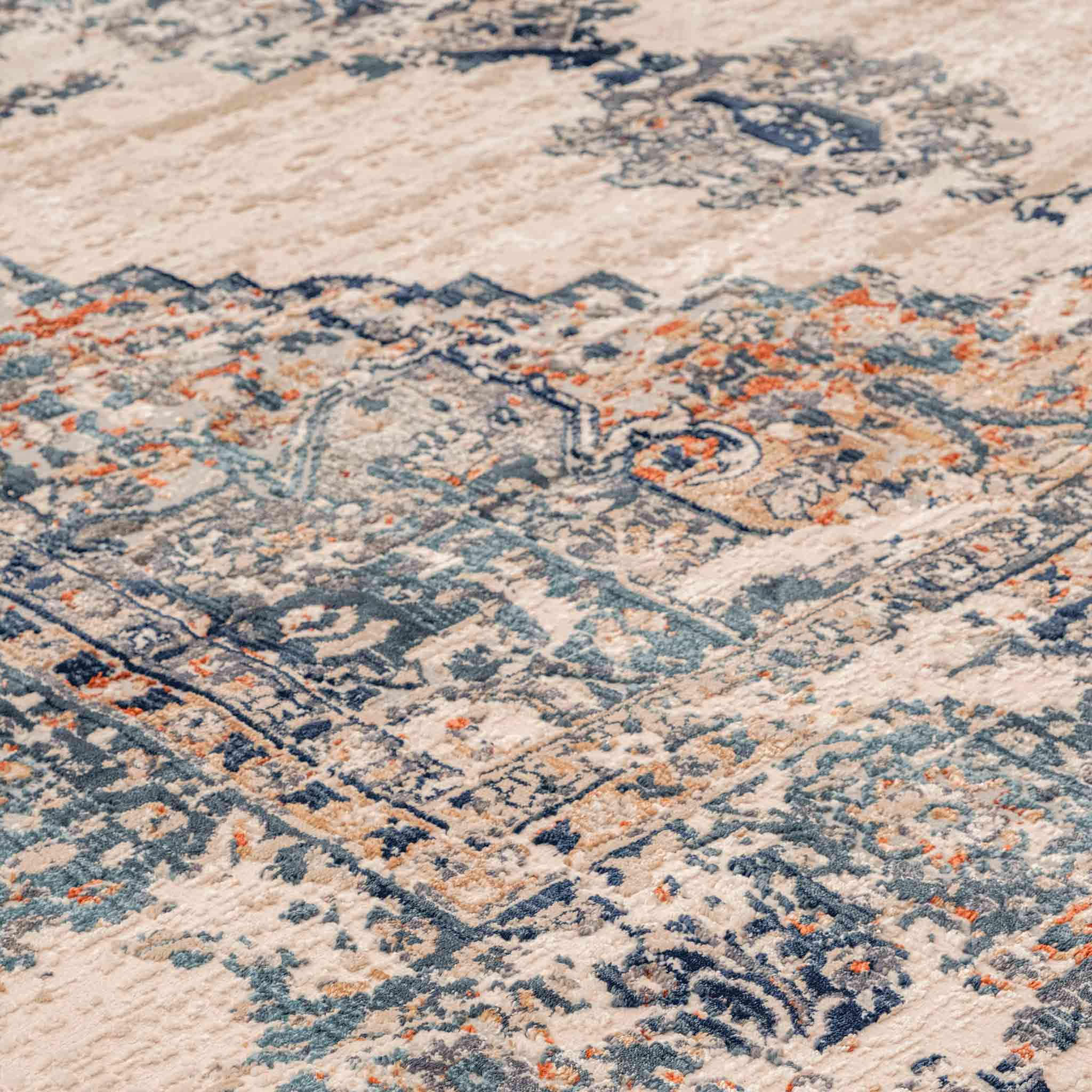 Tapete Decorativo Hatay 1066C Azul / Multi – Clásico · Interior