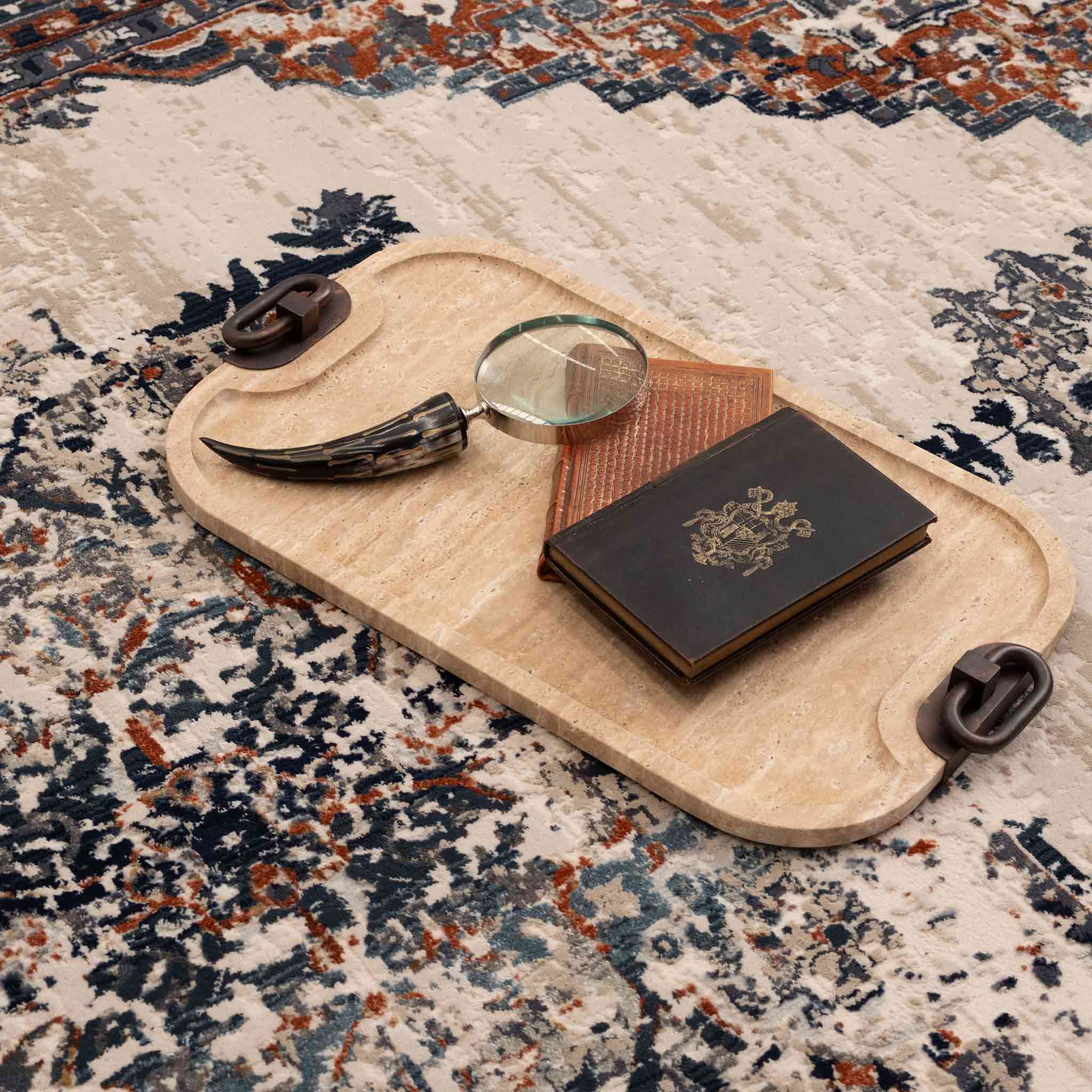 Tapete Decorativo Hatay 1066C Azul / Multi – Clásico · Interior