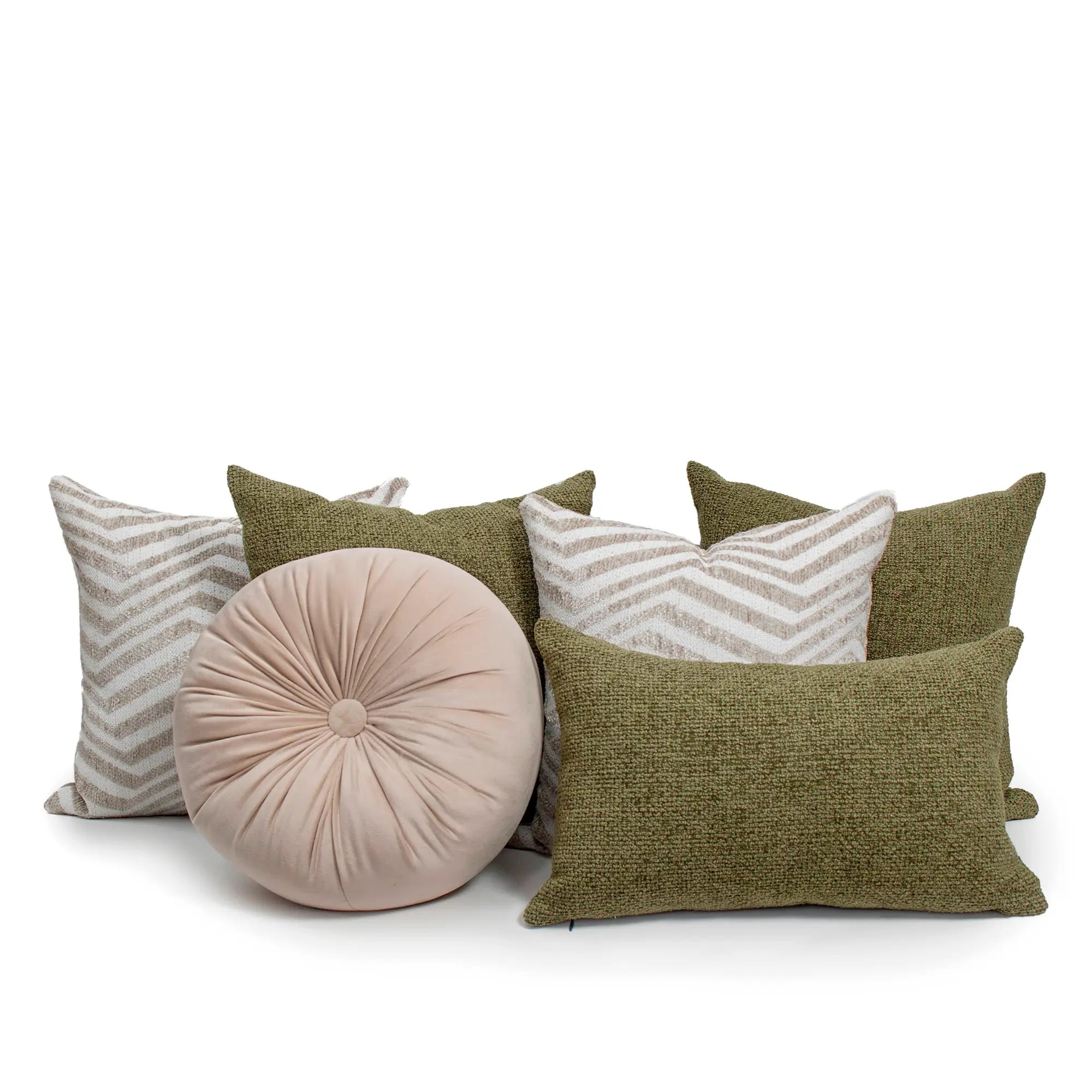 Set 6 Cojines Decorativos A&A Hierba — Frescura Vibrante · Interior