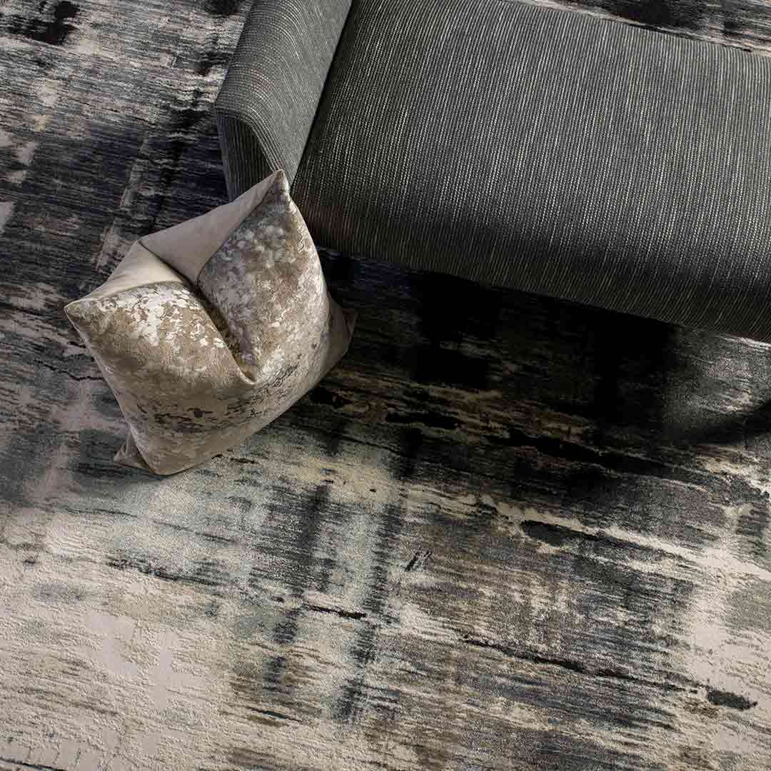 Tapete Decorativo Kale 1027C Negro / Beige – Abstracto · Interior