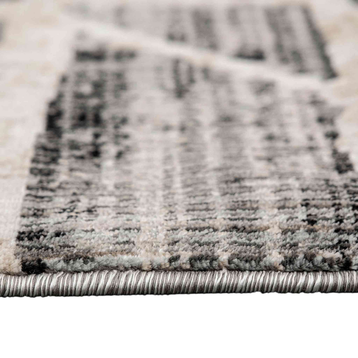 Tapete Decorativo Kale 1091C Gris / Negro – Geométrico · Interior