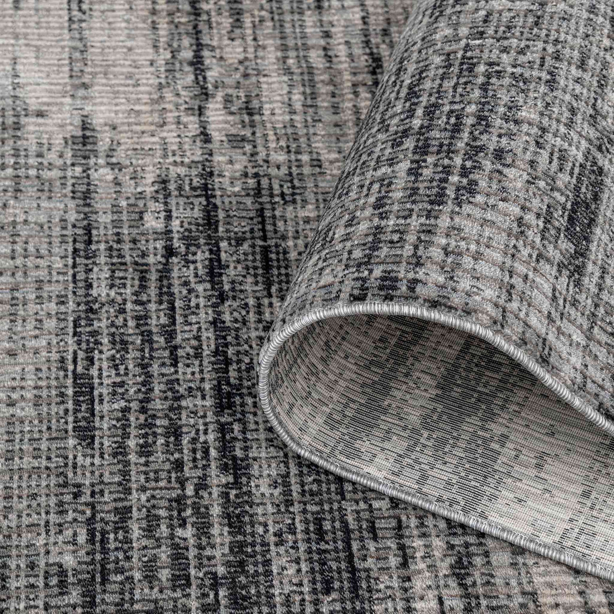 Tapete Decorativo Kale 1093C Negro / Gris – Abstracto · Interior